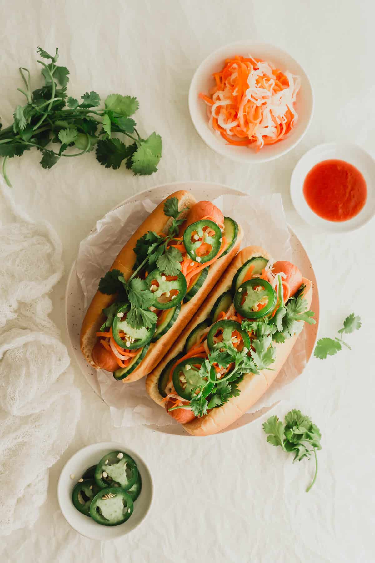 Authentic Banh Mi Hot Dog hot dog