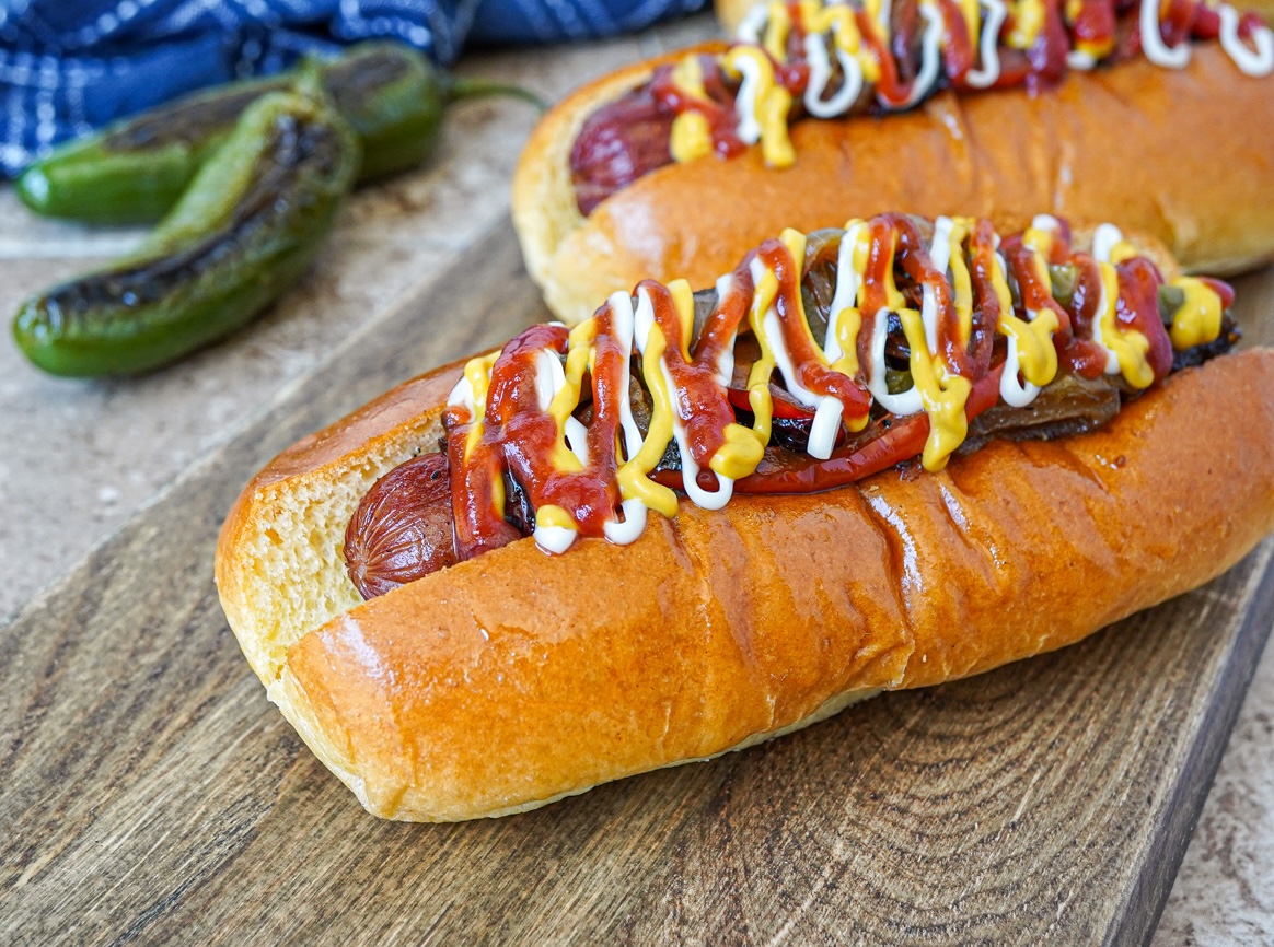 Authentic California Bacon-Wrapped hot dog