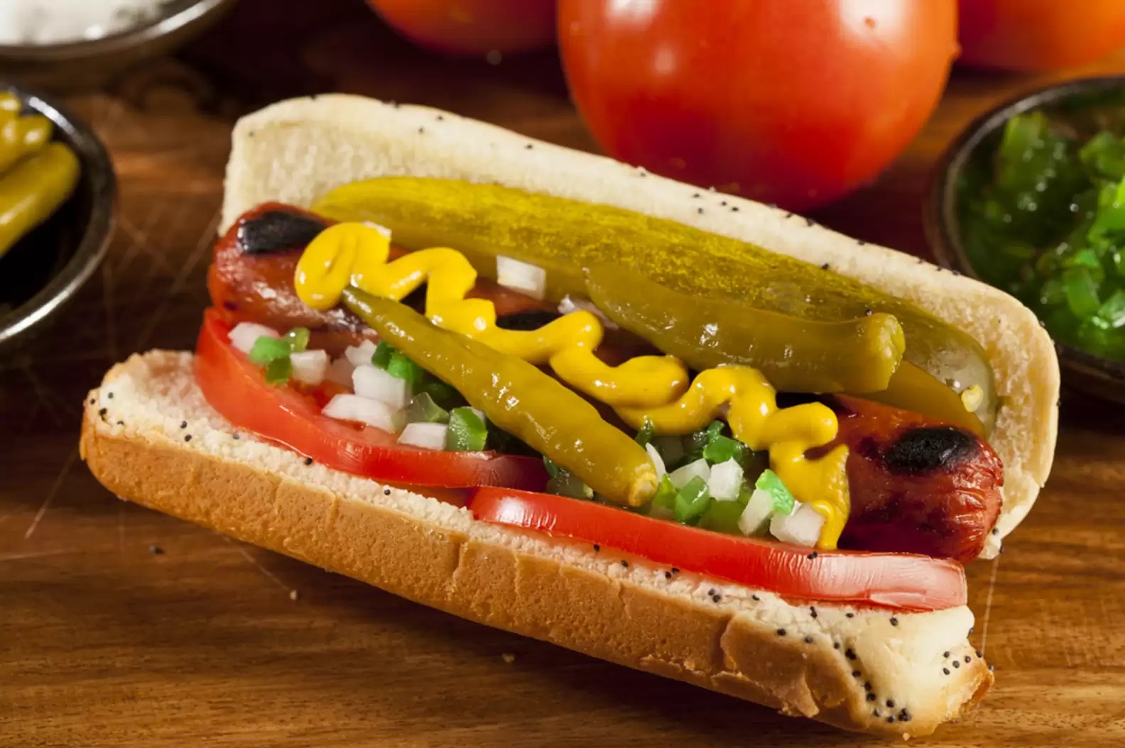 Authentic Chicago Dog hot dog