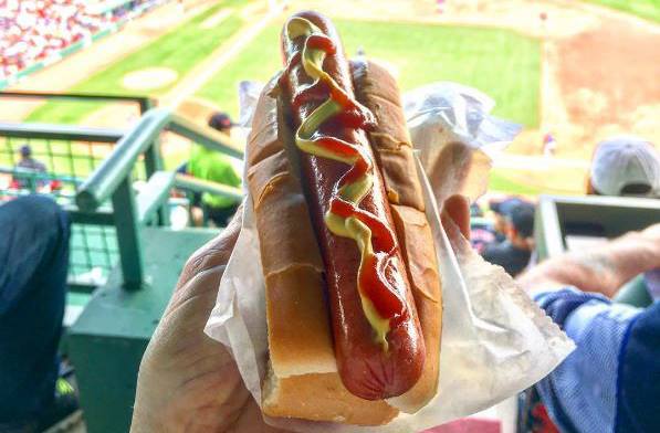 Authentic Fenway Frank hot dog