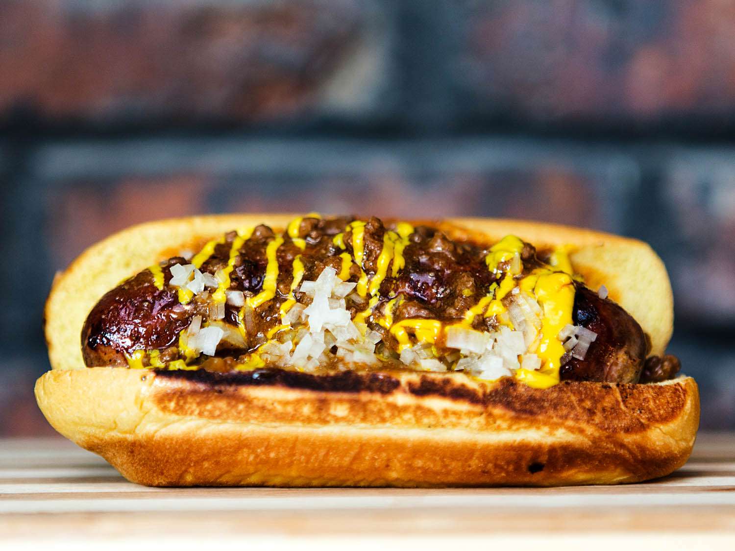 Authentic Half-Smoke hot dog