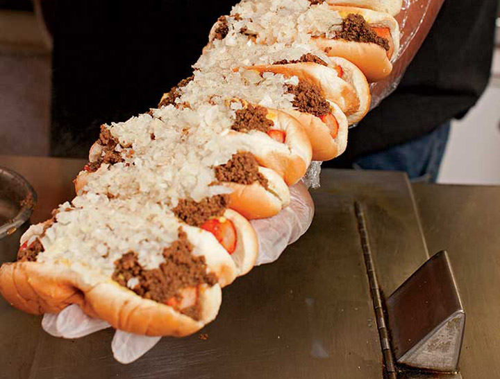 Authentic Olneyville New York System Hot Wiener hot dog