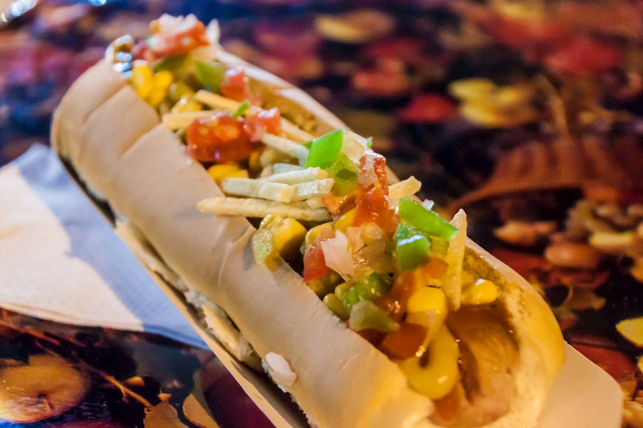 Authentic Pancho hot dog