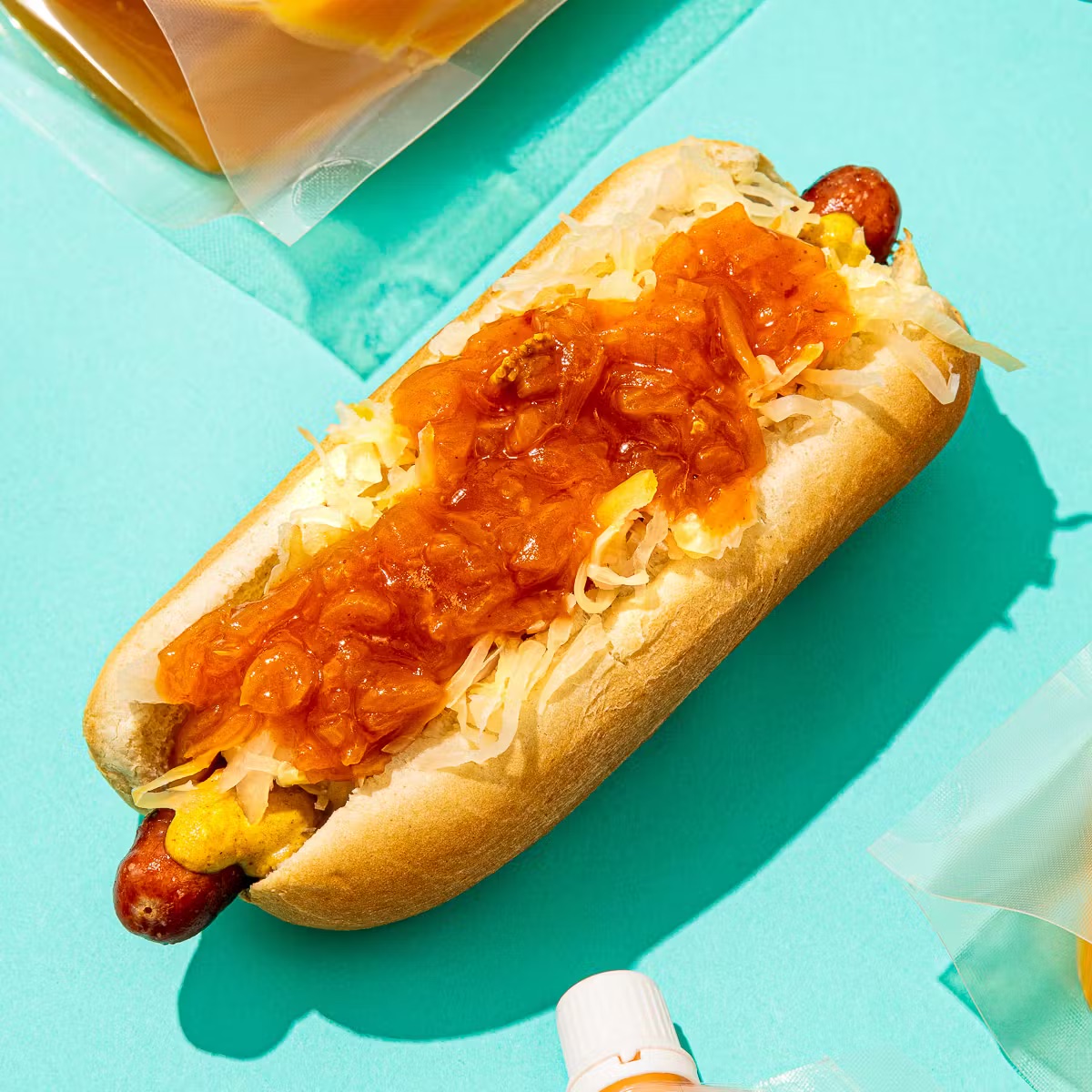 Authentic Papaya Dog hot dog