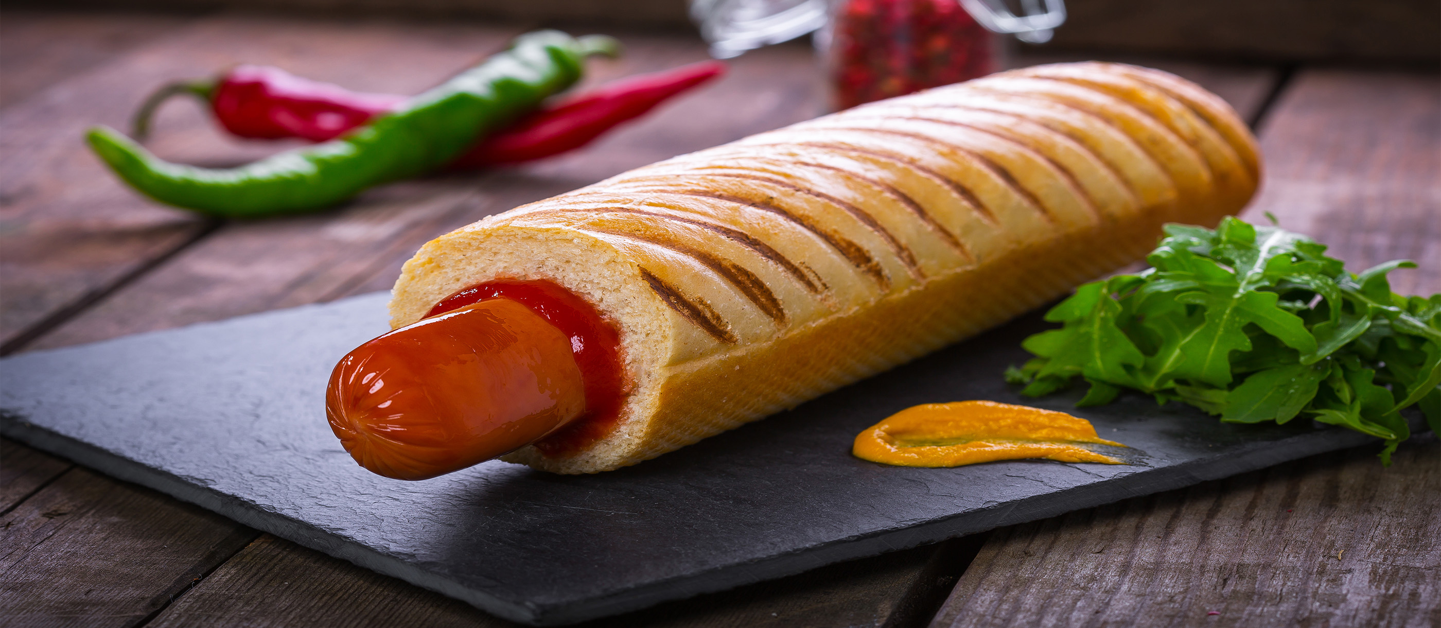 Authentic Párek v Rohlíku hot dog