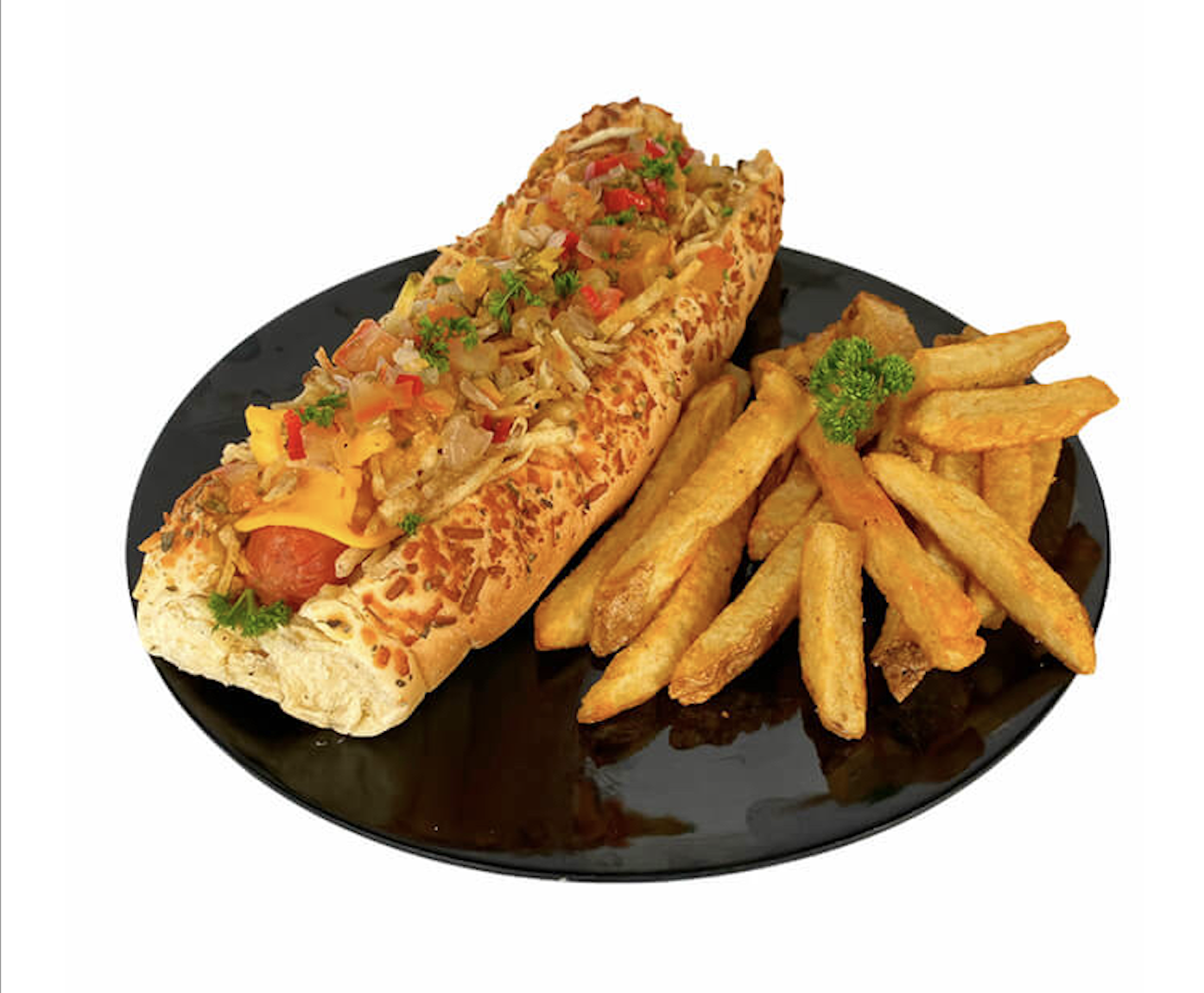 Authentic Perro Caliente Peruano hot dog