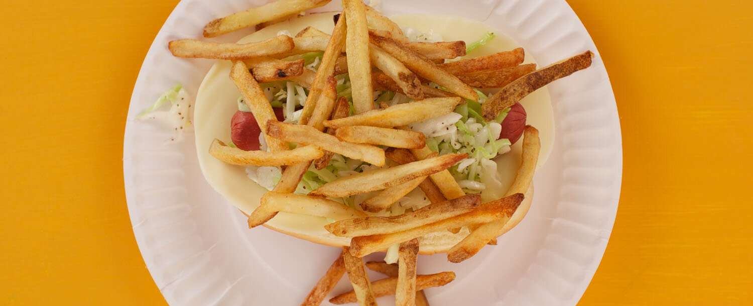 Authentic Pittsburgh Fry Dog hot dog