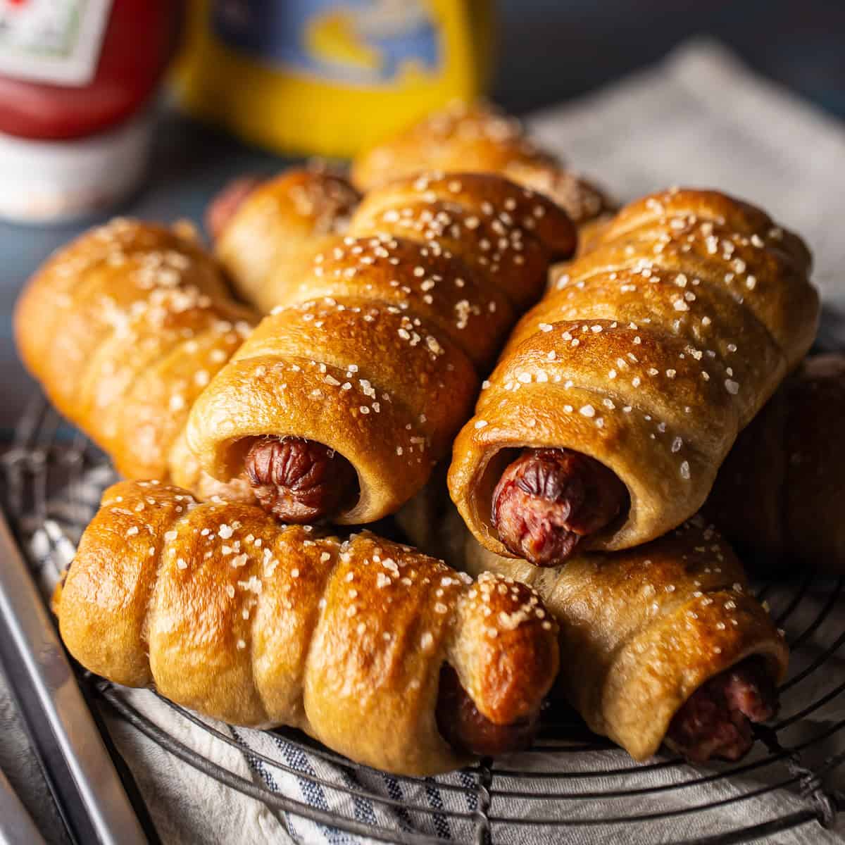 Authentic Pretzel Dog hot dog