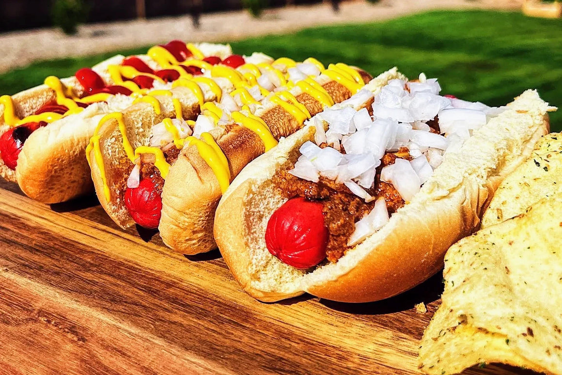 Authentic Red Hot (or Carolina Packer) hot dog