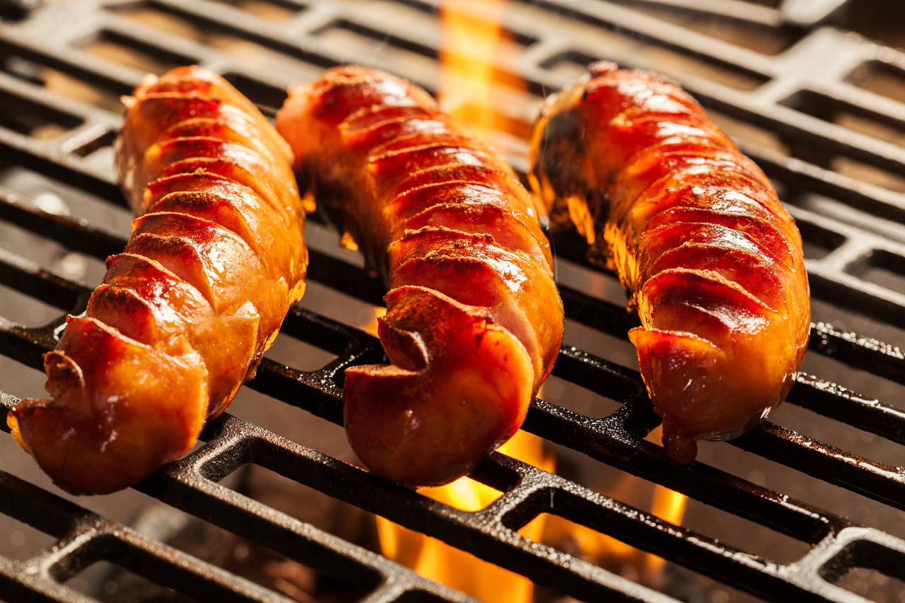 Authentic Swiss Cervelat hot dog
