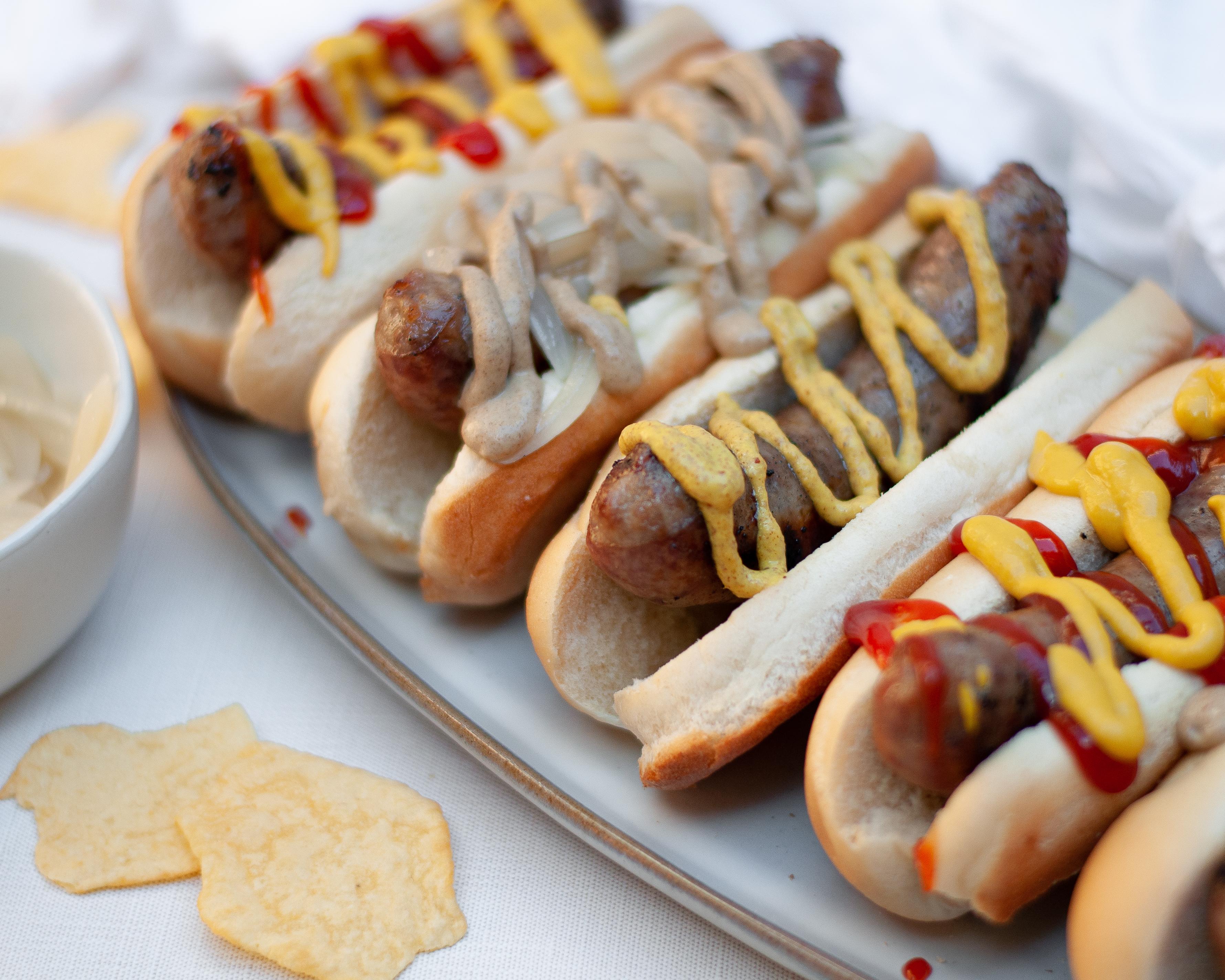 Authentic Wisconsin Bratwurst Dog hot dog