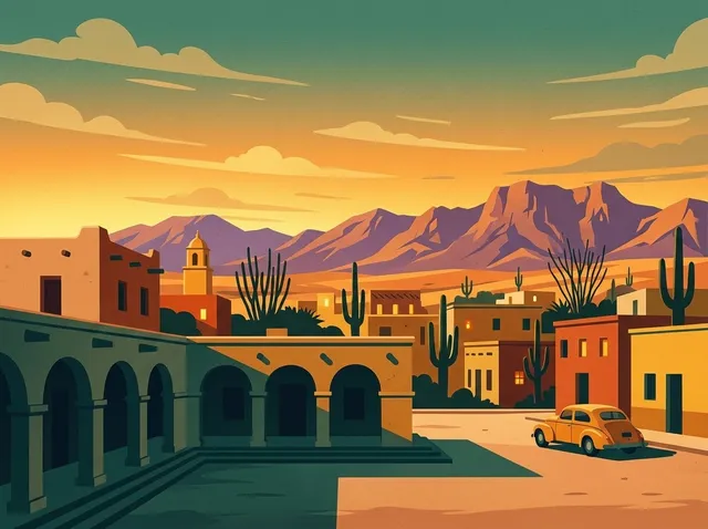 Sonora, Mexico cityscape