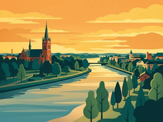 Porilainen – Pori cityscape illustration